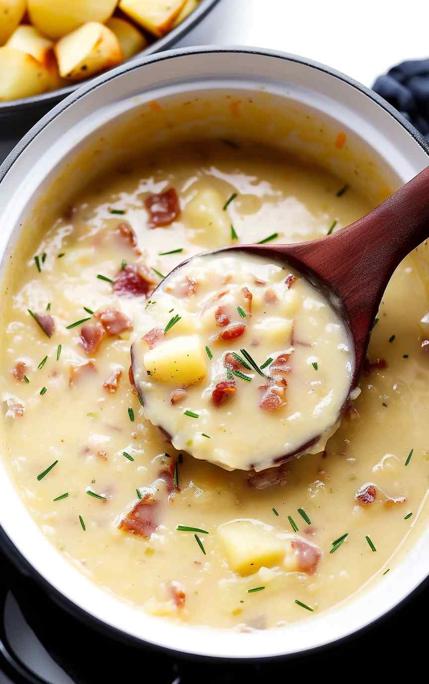 Slow cooker potato soup