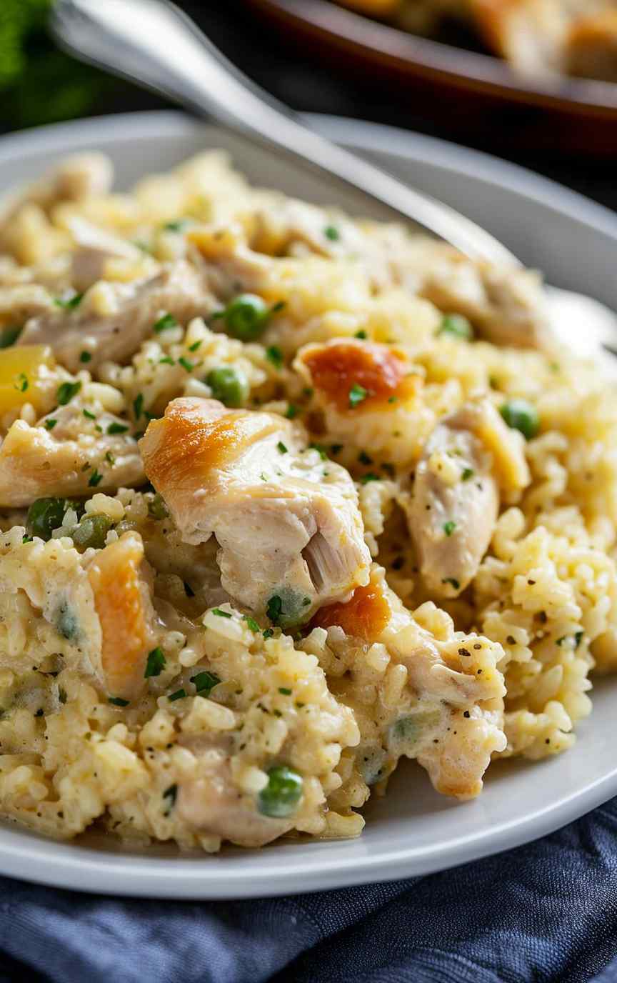 Creamy chicken and rice