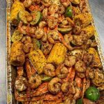 Crab Boil Platter with extra corn