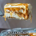 Ritz Cracker Salted Caramel Icebox Cake