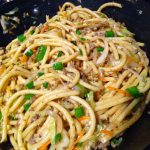 Mongolian Ground Beef Noodles