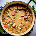 Creamy Bean Soup with Sausage
