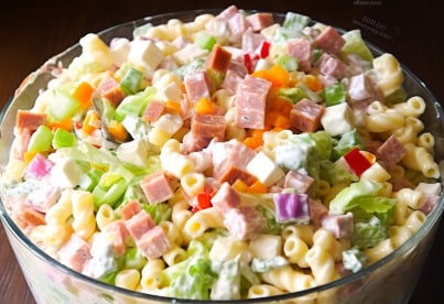 Layered Pasta Salad - Quick Homemade Recipes