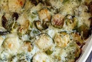 Bacon Brussels Sprouts Gratin
