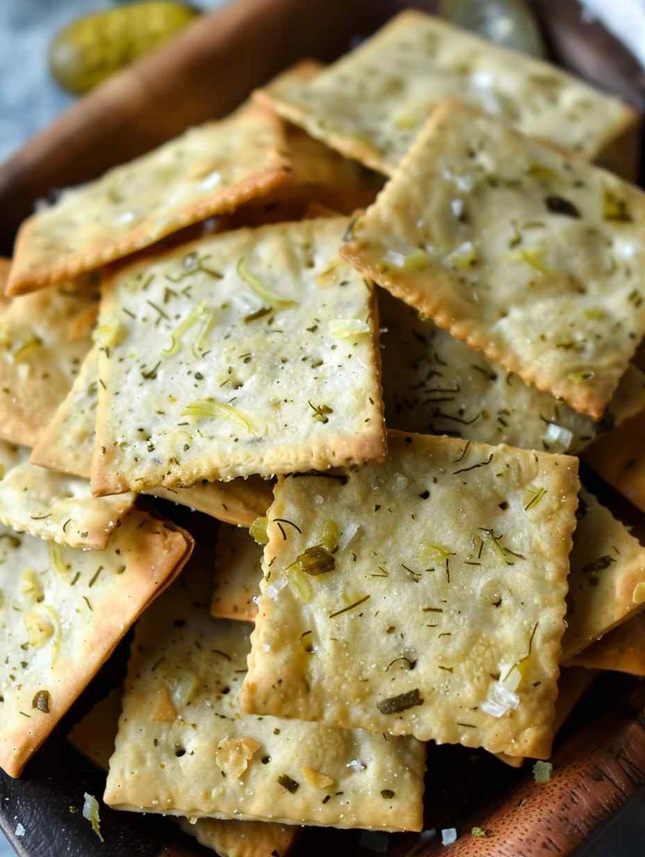 Dill pickle saltines