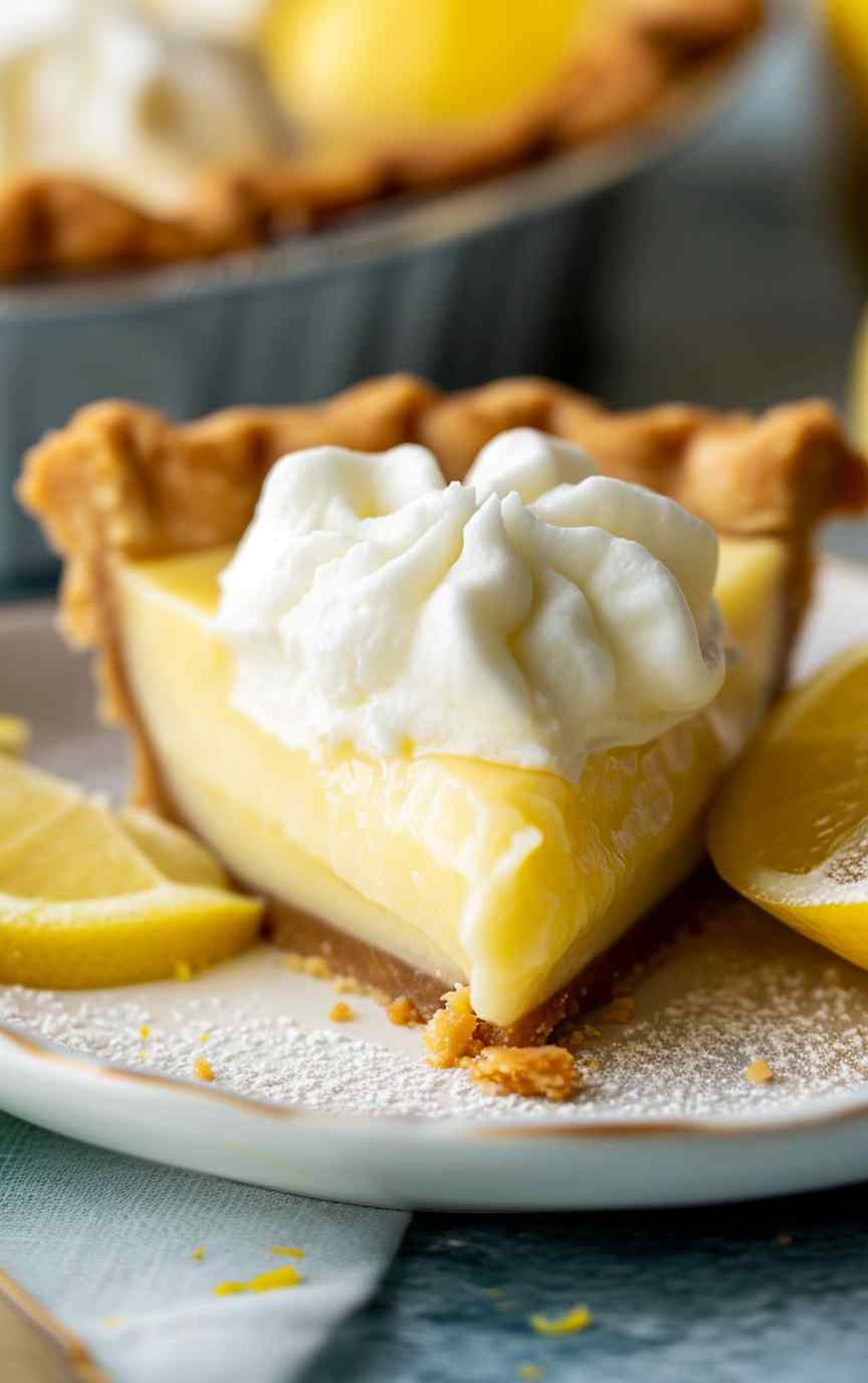 Creamy lemon pie