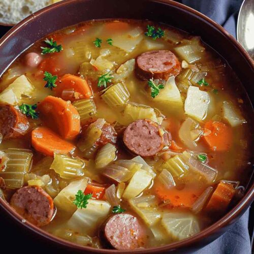 CABBAGE SAUSAGE SOUP