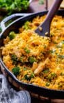 Cheesy Broccoli & Chicken Rice
