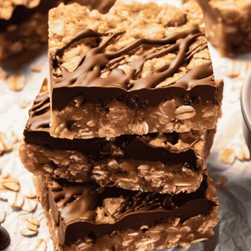 Chocolate Peanut Butter Oatmeal Bars