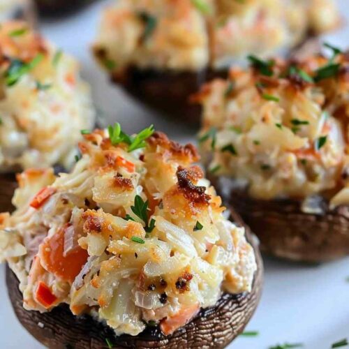 Crab stuffed mushrooms