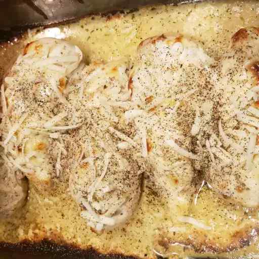 Creamy Baked Asiago Chicken Breasts