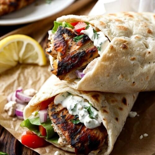 Greek Chicken Gyros
