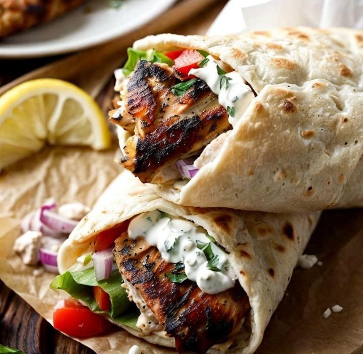 Greek Chicken Gyros