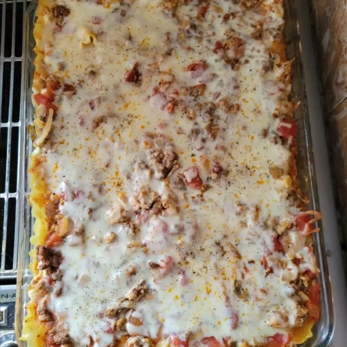 Homemade lasagna