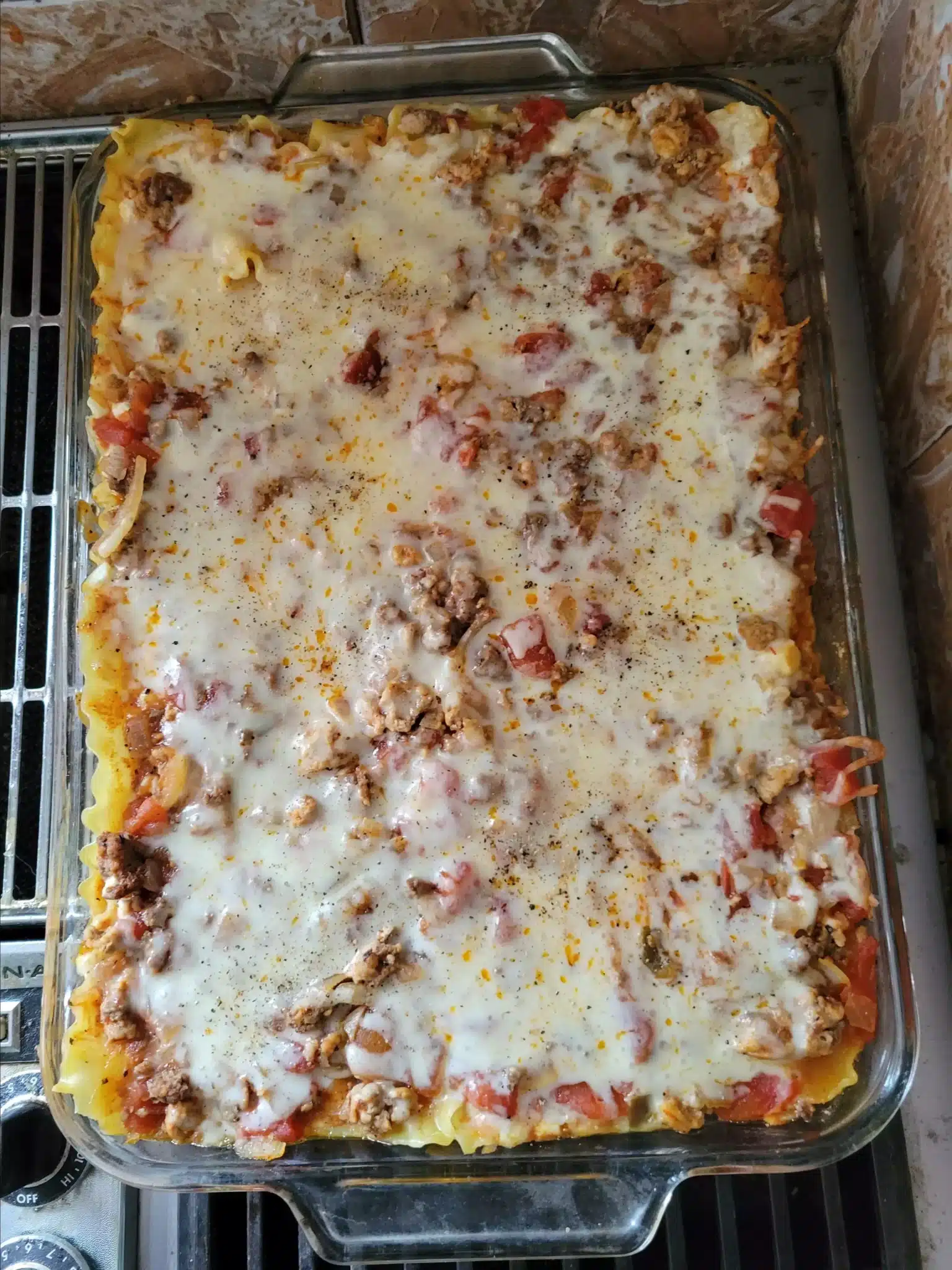 Homemade lasagna