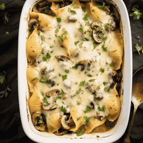 Philly Cheesesteak Stuffed Pasta Shells