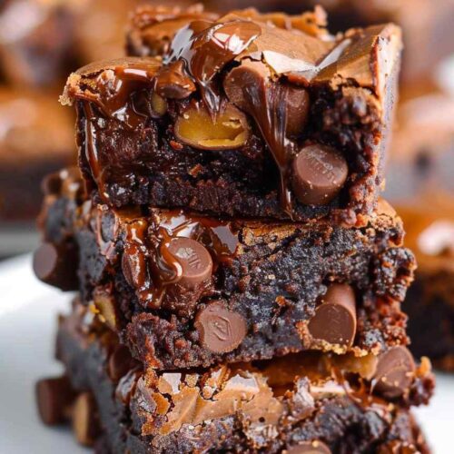 Rolo stuffed brownies