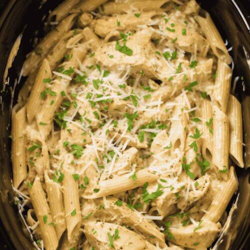 Slow Cooker Olive Garden Chicken Pasta