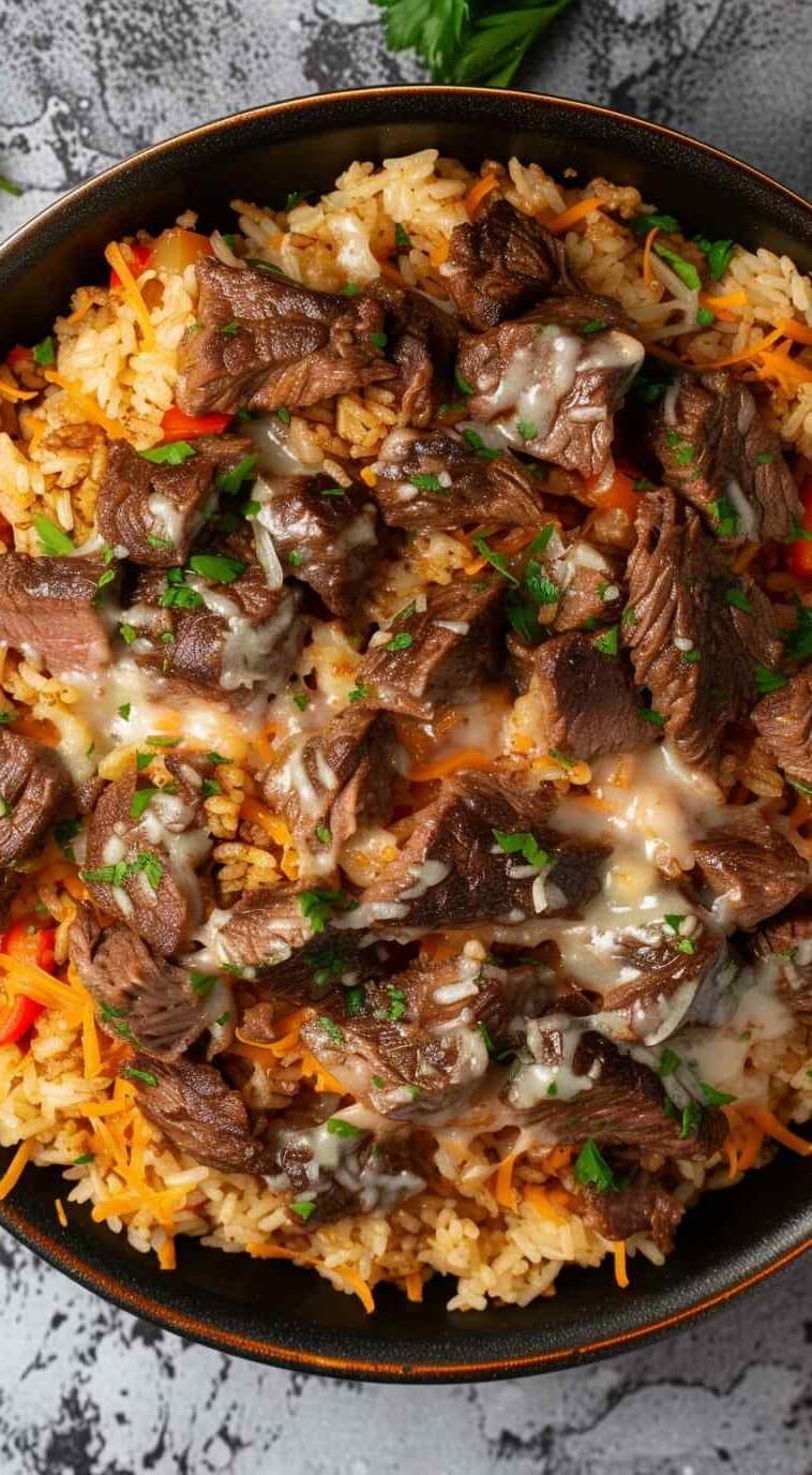 Steak & Queso Rice