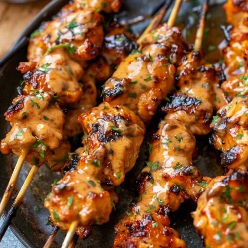 Bang Bang Chicken Skewers