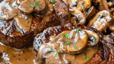 Beef Steaks with Mushroom Sauce