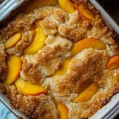 Bisquick Peach Cobbler