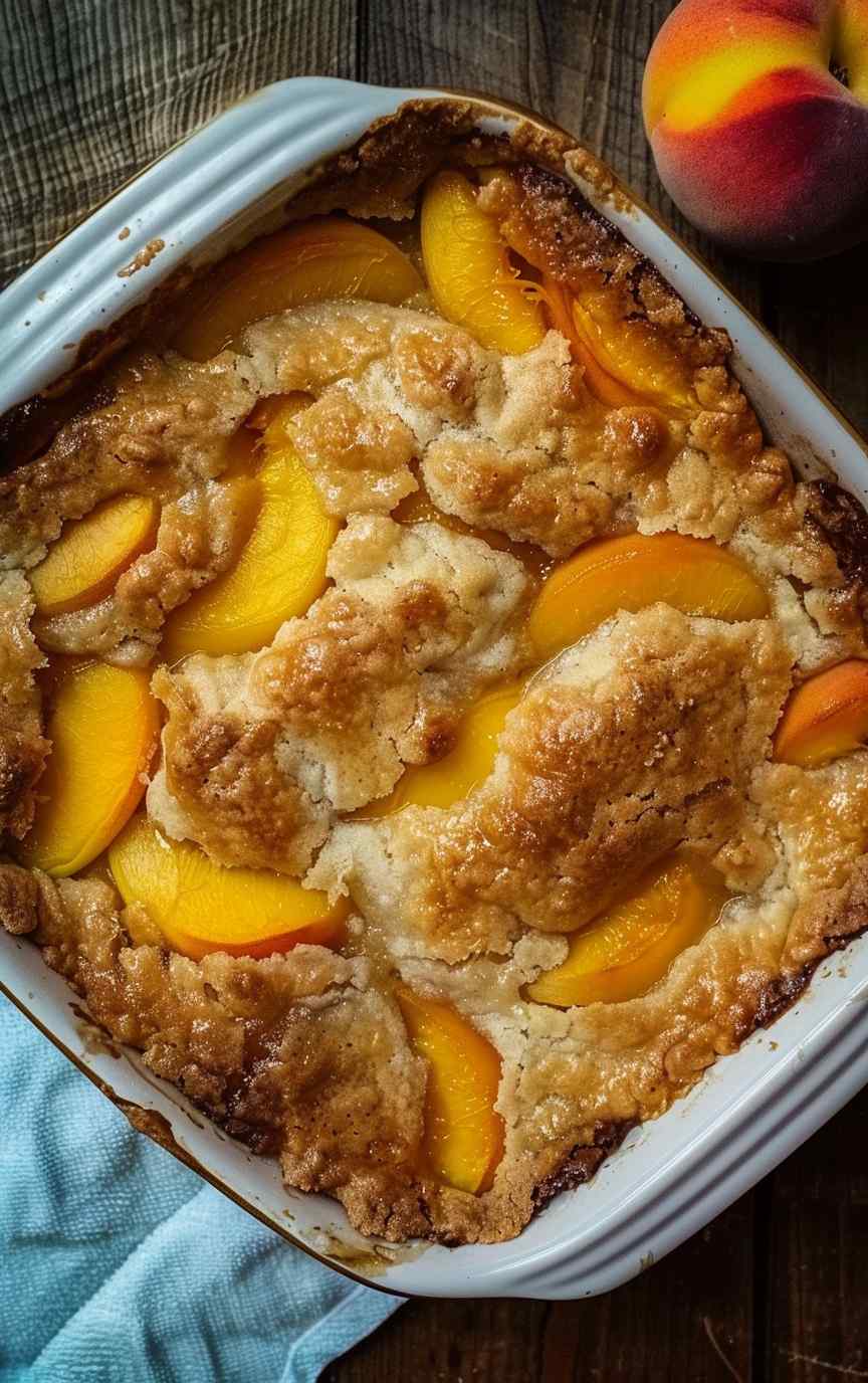 Bisquick Peach Cobbler