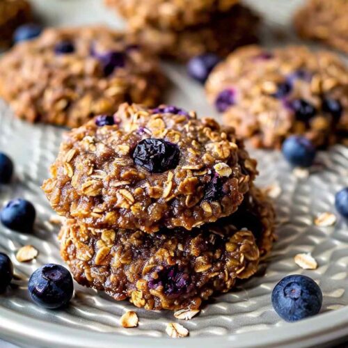 Blueberry Banana Breakfast Cookies