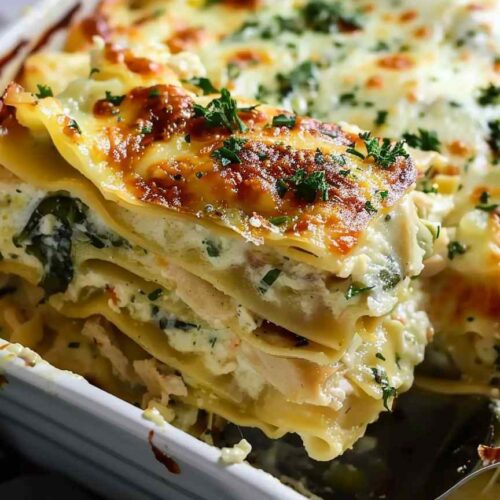 CREAMY CHICKEN LASAGNA