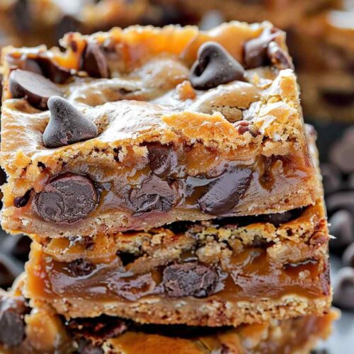 Chocolate Chip Caramel Bars