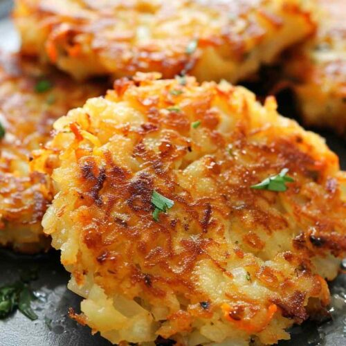 Crispy Cheesy Hash Brown Patties