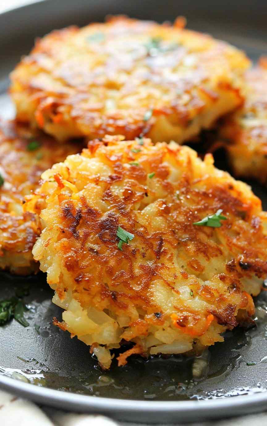 Crispy Cheesy Hash Brown Patties Crispy Cheesy Hash Brown Patties