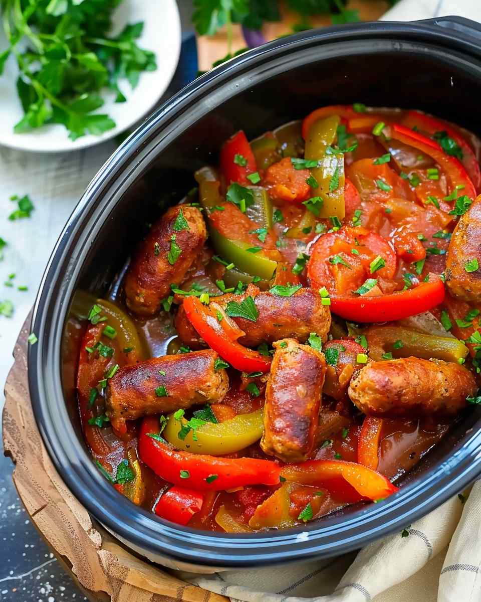 Crockpot Sausage and Peppers Crockpot Sausage and Peppers