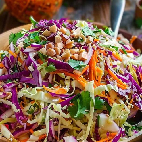 Crunchy Cabbage Salad with Sweet and Tangy Dressing