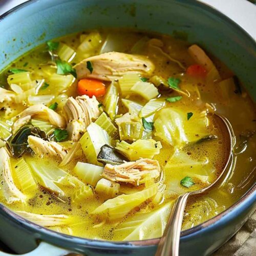 Curried Chicken & Cabbage Soup