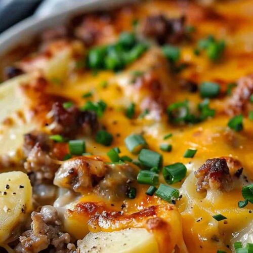 Easy Hamburger Potato Casserole