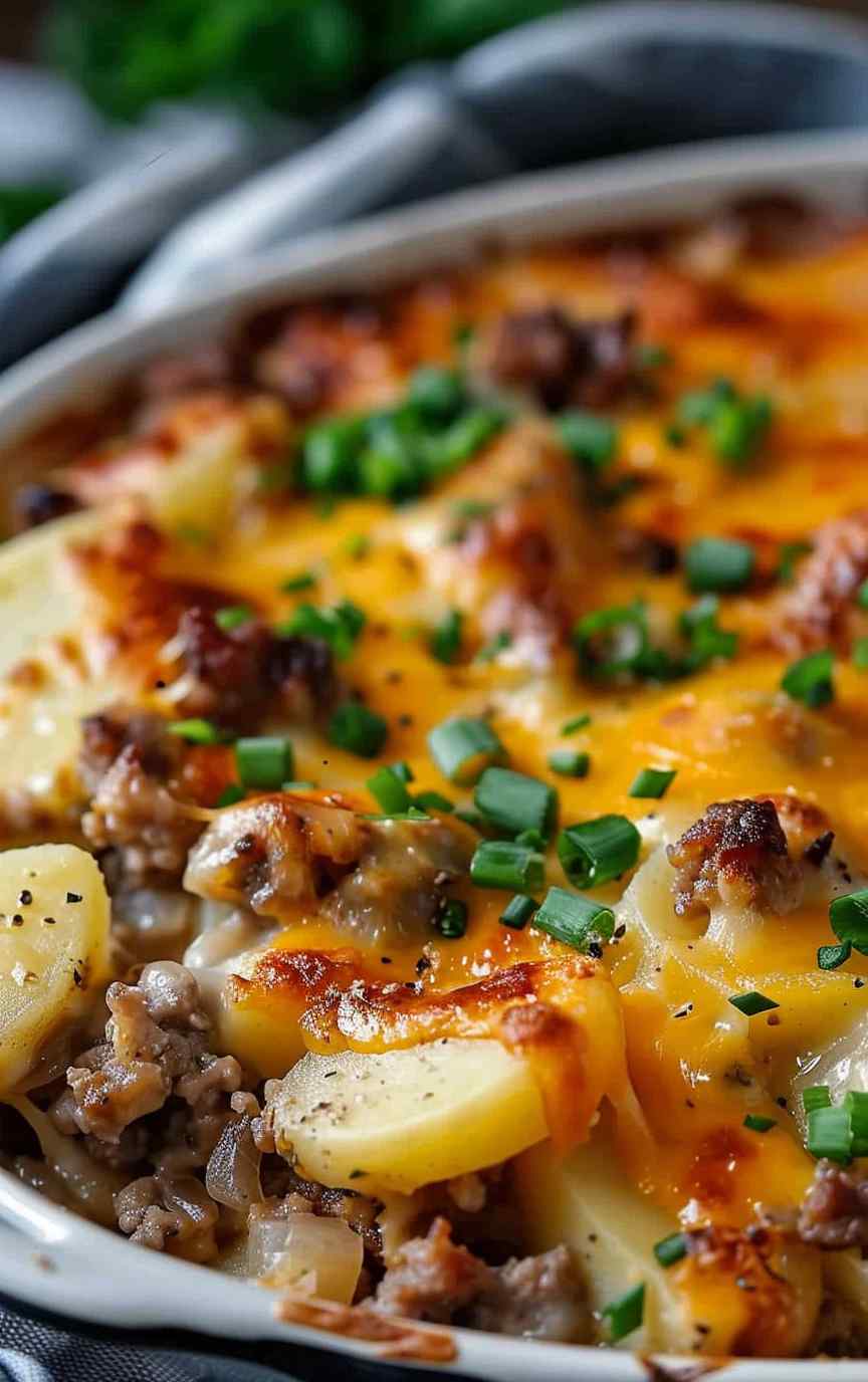 Easy Hamburger Potato Casserole