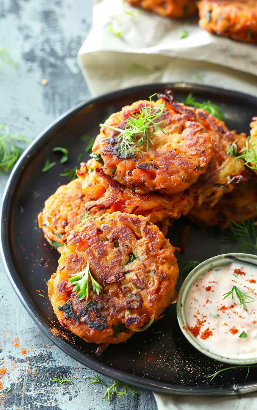 Fresh Cabbage and Carrot Patties