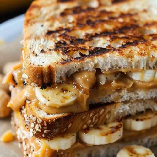 Grilled Peanut Butter and Banana Sandwich