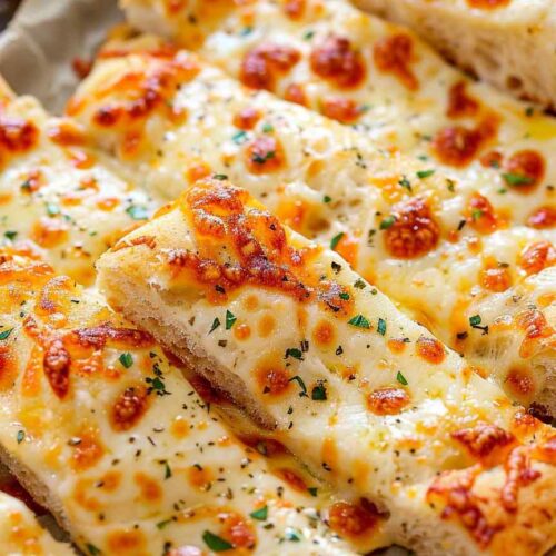Homemade Cheesy Breadsticks