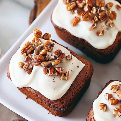 Mini Carrot Cake Loaves