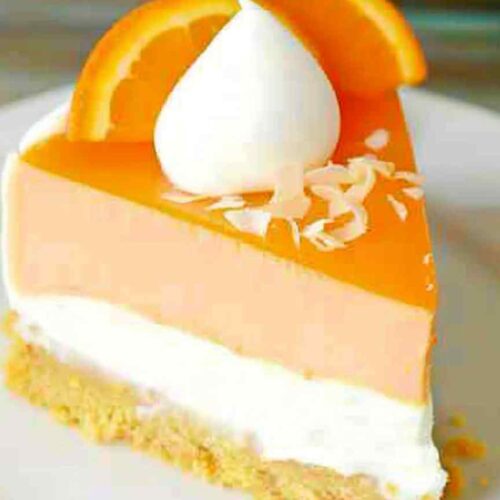 NO-BAKE ORANGE CREAMSICLE CHEESECAKE