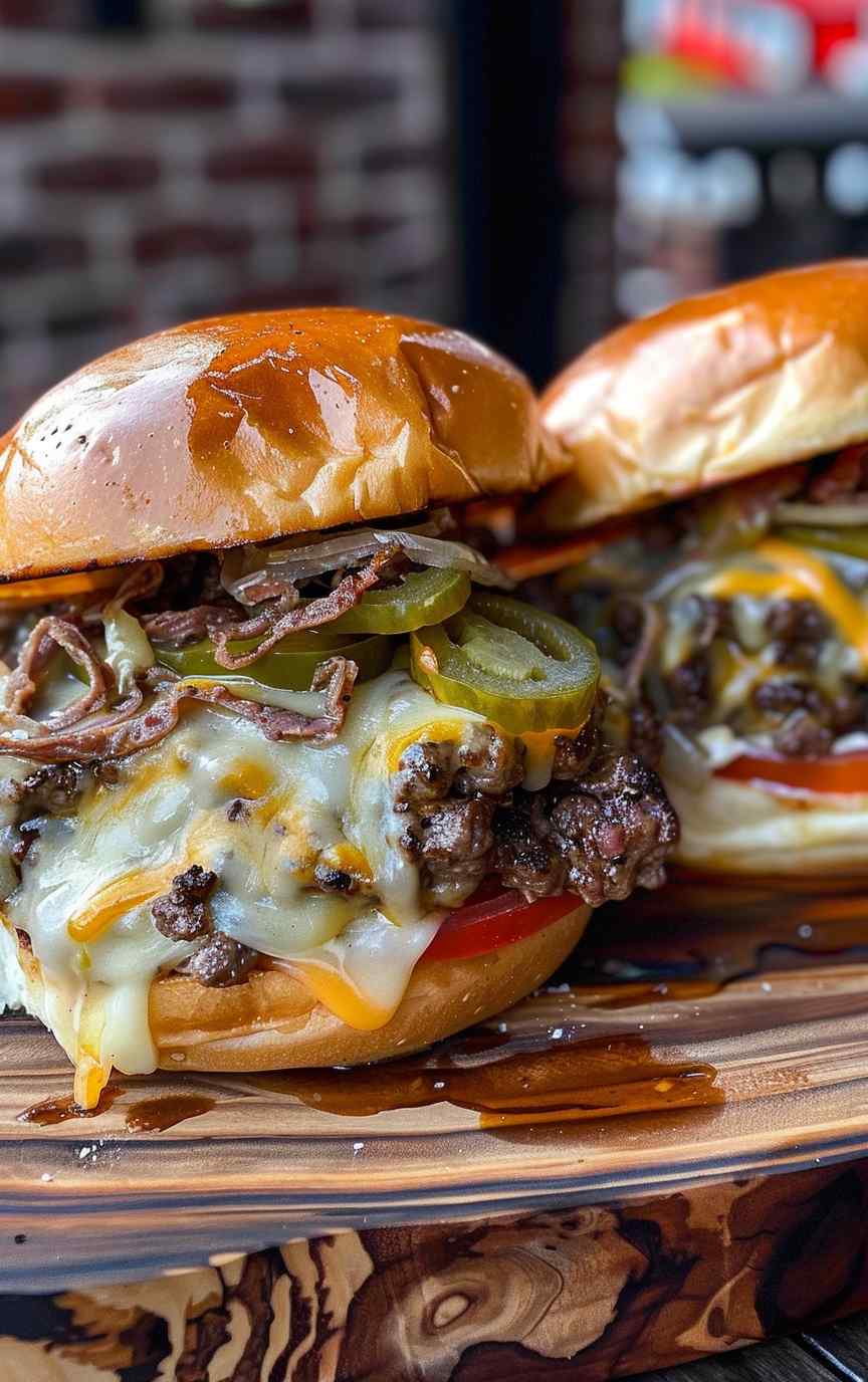 PHILLY CHEESESTEAK BURGER