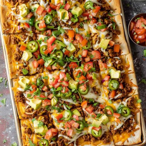Sheet Pan Taco Pizza