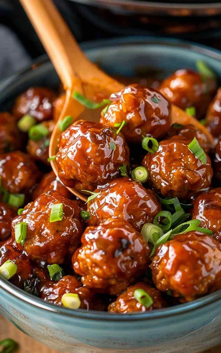 Slow Cooker Hawaiian Meatballs