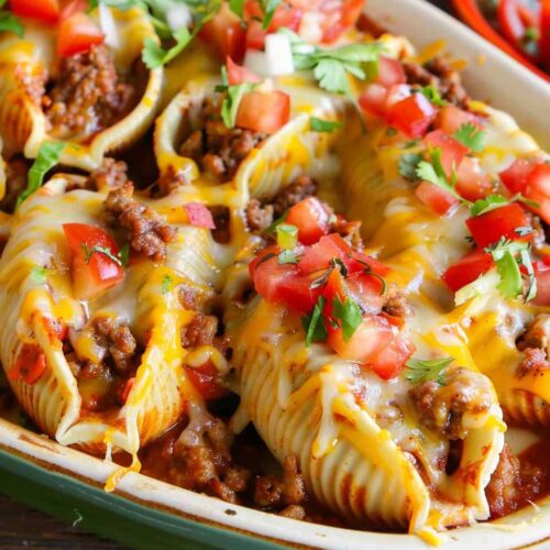 Taco stuffed shells