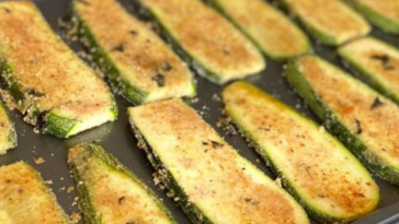 Sliced Baked Zucchini