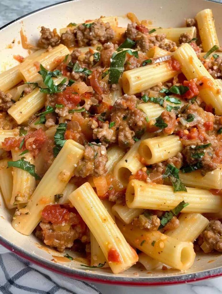 ITALIAN SAUSAGE PASTA