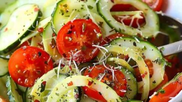 Italian cucumber salad