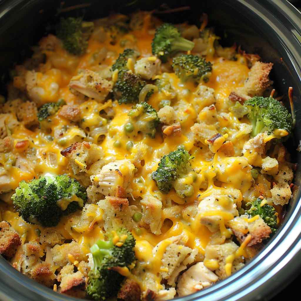 Slow Cooker Cheesy Chicken And Stuffing Quick Homemade Recipes